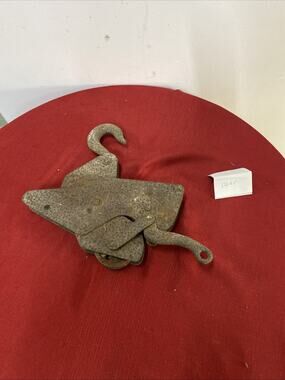 Antique Cast Iron Double Pulley With Lever~Farm Equipment-Fence Stretching